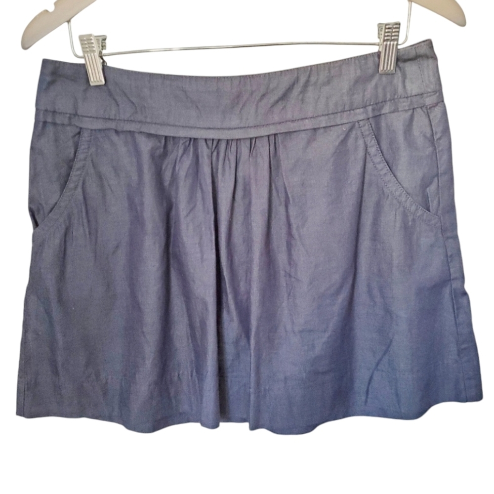 J.Crew mini skirtβ chambray size 6
